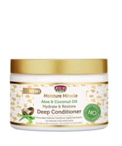 African Pride Moisture Miracle Aloe & Coconut Deep Conditioner 12oz