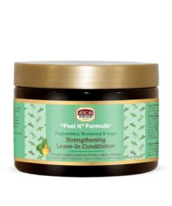 African Pride Rosemary Sage & Peppermint Strengthening Leave In Conditioner 12oz